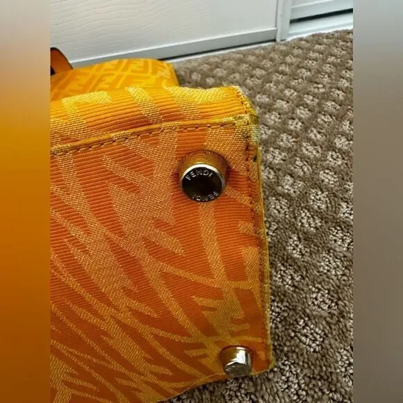 AUTH YELLOW FENDI TOTE!!! - Picture 6 of 14